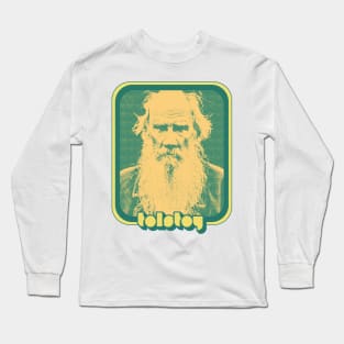 Leo Tolstoy // Retro Aesthetic Fan Art Long Sleeve T-Shirt